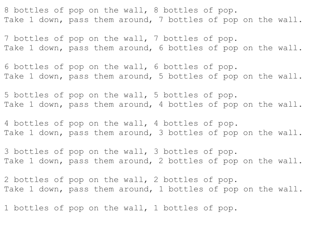 python projects: print the song 99 bottles of beer on... Solved Program Instructional Guide You will write a program | Chegg.com