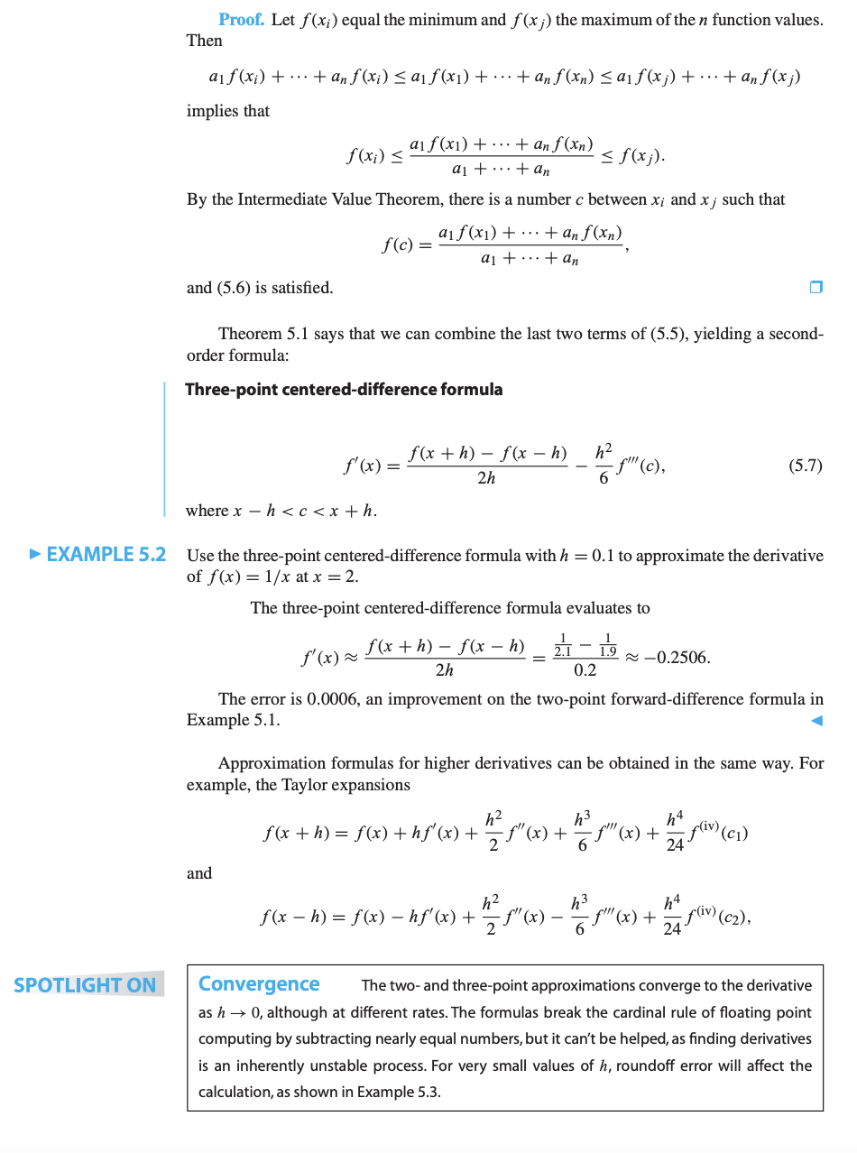 Solved error h 10-1 10- 2 10-3 10-4 10-5 formula (5.9) | Chegg.com