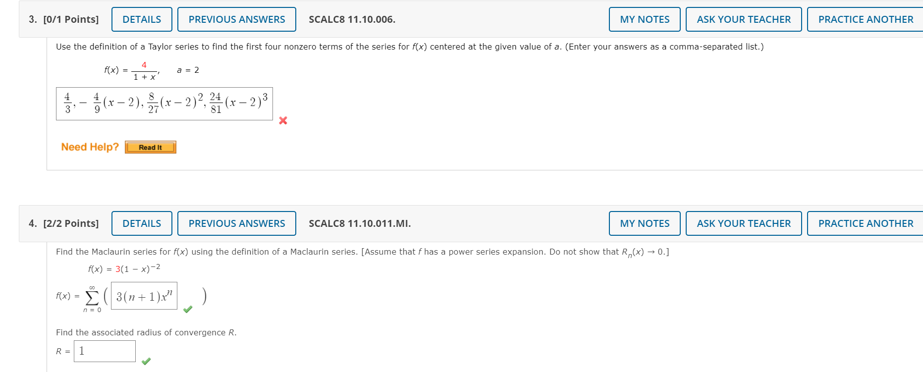 Solved Use the definition of a Taylor series to find the