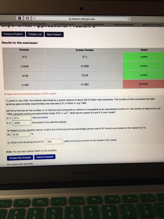 Solved a webwork-math.gvsuedu Previous Problem Problem List | Chegg.com
