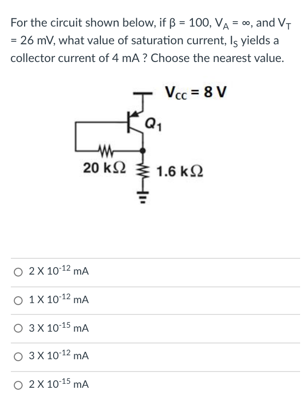 Solved For The Circuit Shown Below If Ss 100 Va 0 A Chegg Com