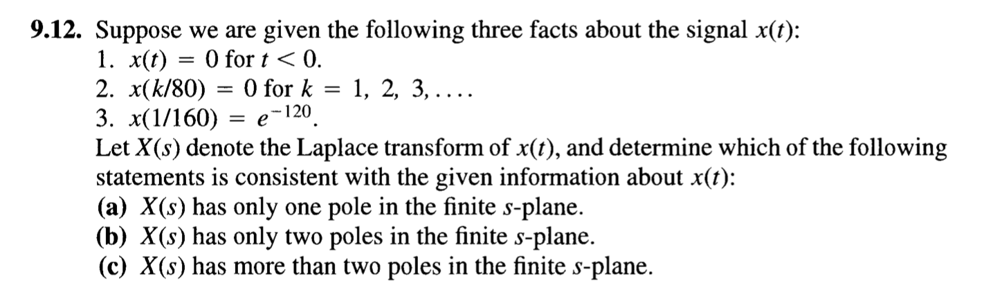 Solved 12. Suppose we are given the following three facts | Chegg.com