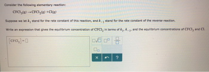 Solved Consider the following elementary reaction: Suppose | Chegg.com