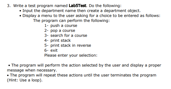 Solved ID Lab Exercise: Implement the following classes: 1. | Chegg.com
