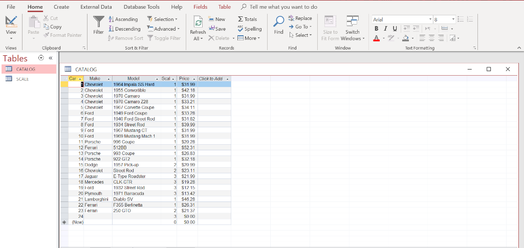 Tell me what you want to do Totals O Replace Spelling → Go To Find Select More Arial BIU A. . . Size to Switch Fit Form Windo