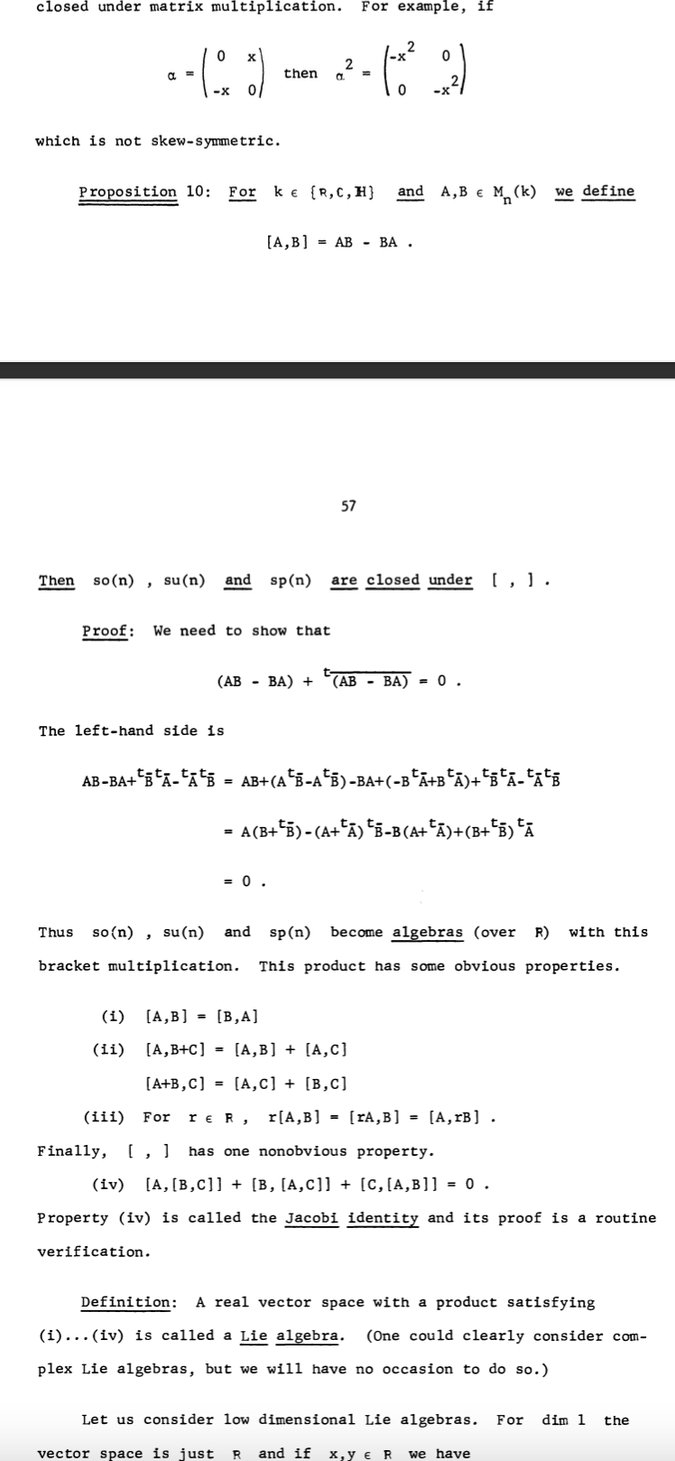 5. Show that the two 3-dimensional Lie algebras | Chegg.com