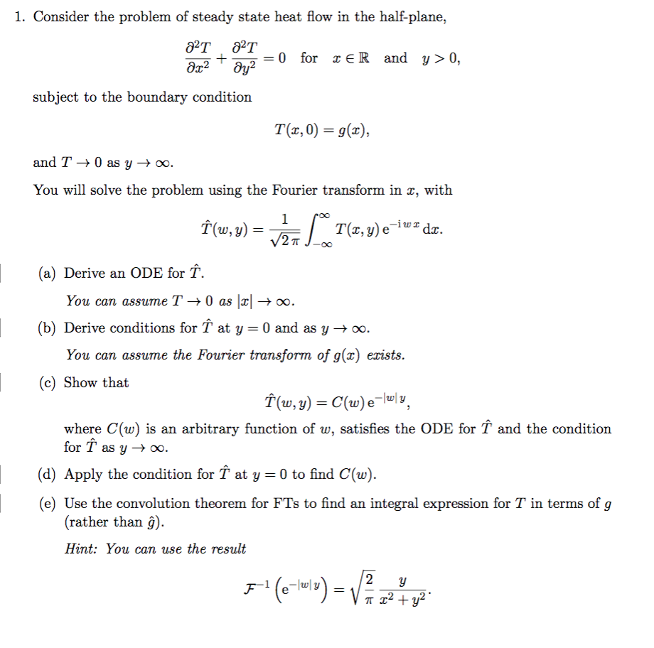 Solved 1. Consider the problem of steady state heat flow in | Chegg.com
