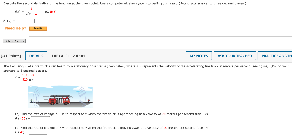 solved-evaluate-the-second-derivative-of-the-function-at-the-chegg