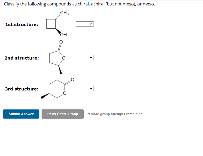 Solved Classify The Following Compounds As Chiral, Achiral | Chegg.com