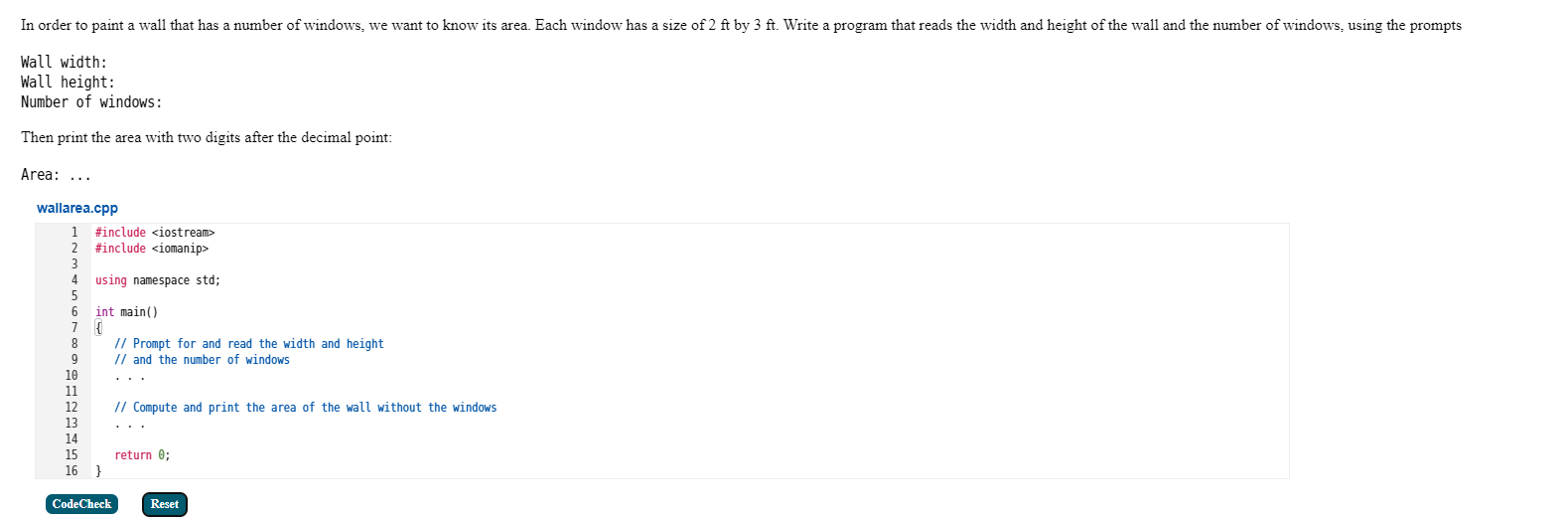 Solved In order to paint a wall that has a number of