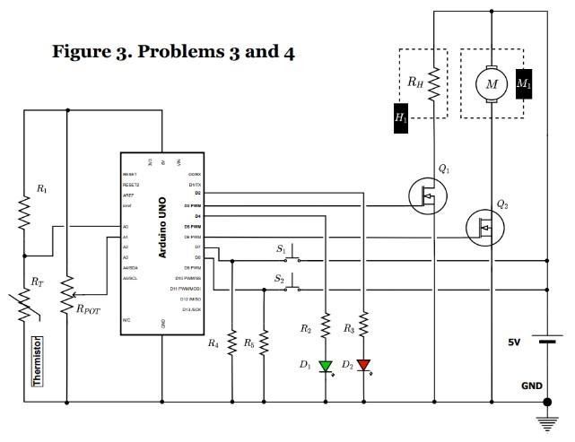 Solved You have the Arduino circuit in Fig. 3. You must | Chegg.com