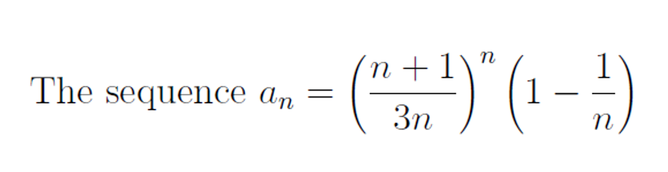 Solved n n +1 The sequence an (*3*)