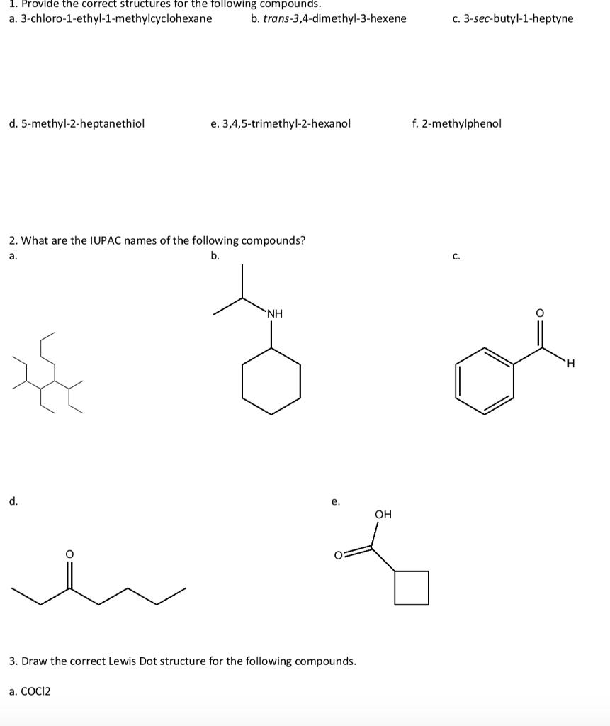 Methylcyclohexane Electron Dot Structure