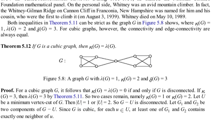 Solved 6. (a) Show, that if G is a connected cubic graph, | Chegg.com