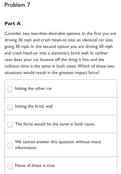 Solved Problem 7 Part A Consider two less-than-desirable | Chegg.com