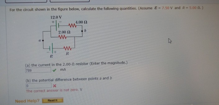Solved For the circuit shown in the figure below, calculate | Chegg.com