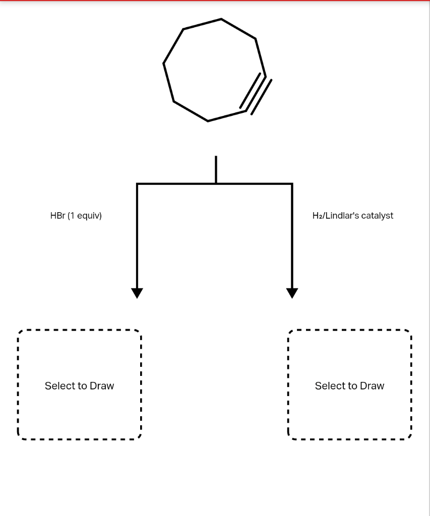 Solved A common alkyne starting material is shown below.