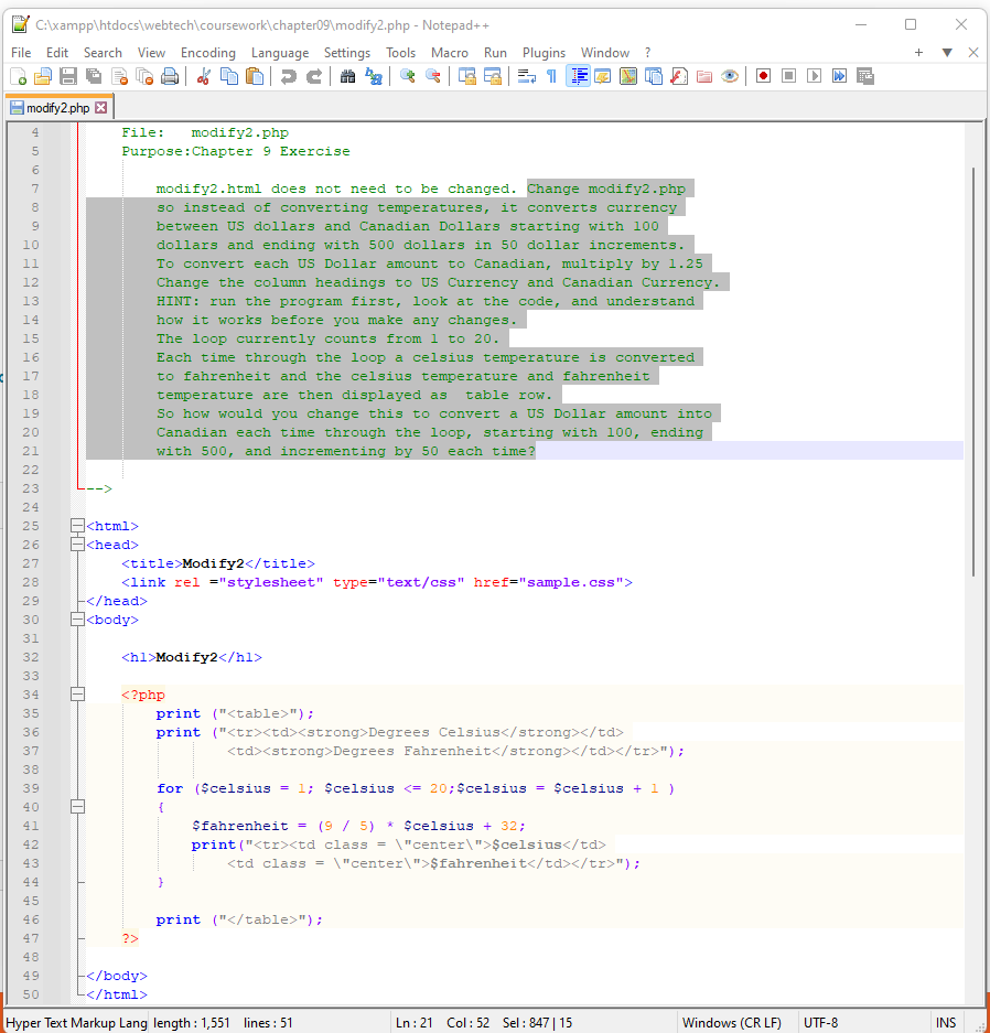 Solved Please help me Modify Ch.9 Modifyit 2 Change | Chegg.com