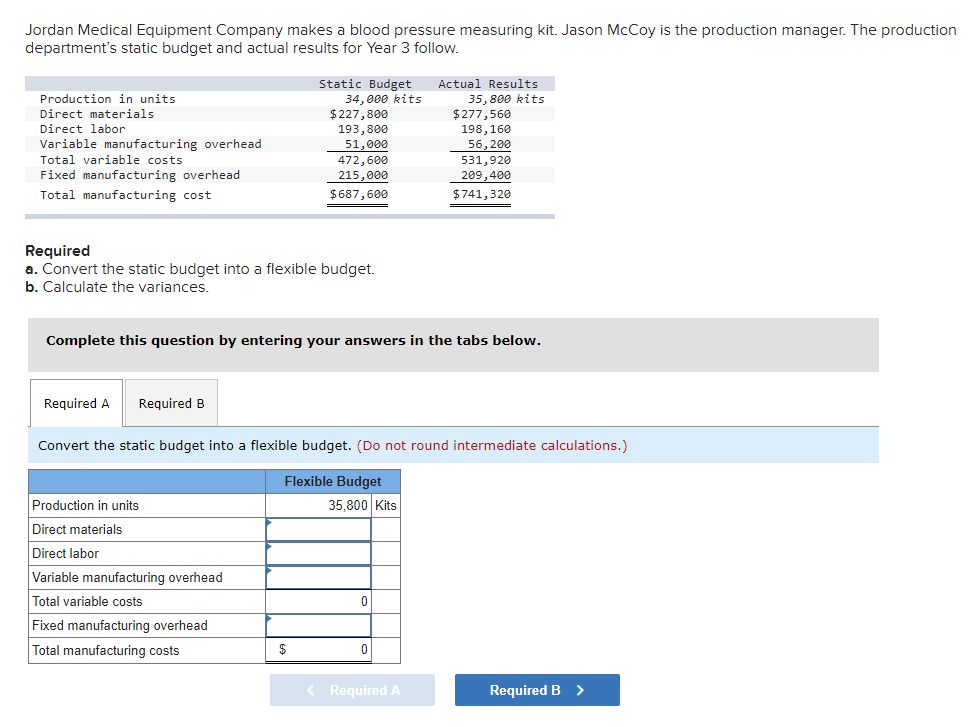 Solved Jordan Medical Equipment Company makes a blood