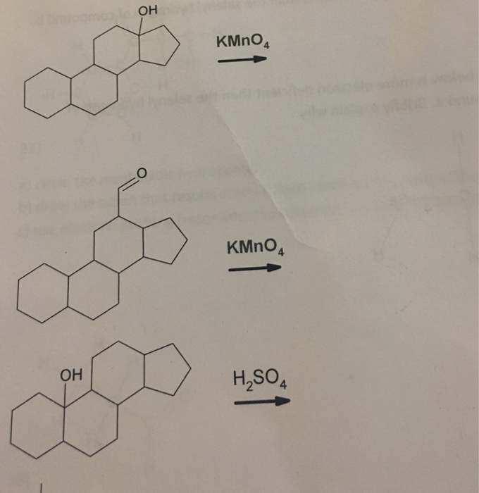 Solved OH KMnO 4. KMnO4 H2SO4 OH | Chegg.com