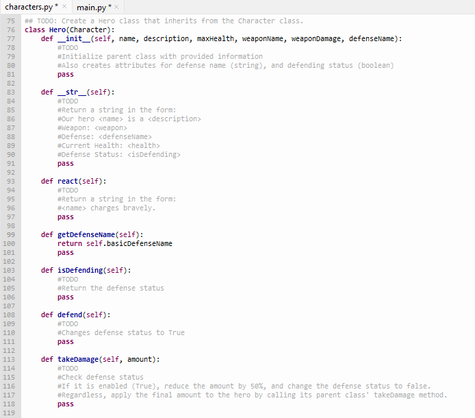 Solved Monster Battle In this lab we will create a battle | Chegg.com