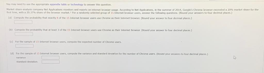 Solved You may need to use the appropriate appendix table or | Chegg.com