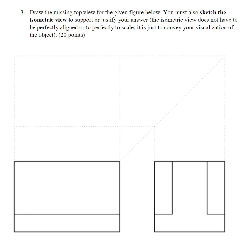 Solved Draw The Required Views Of The Given Objects Using | Chegg.com