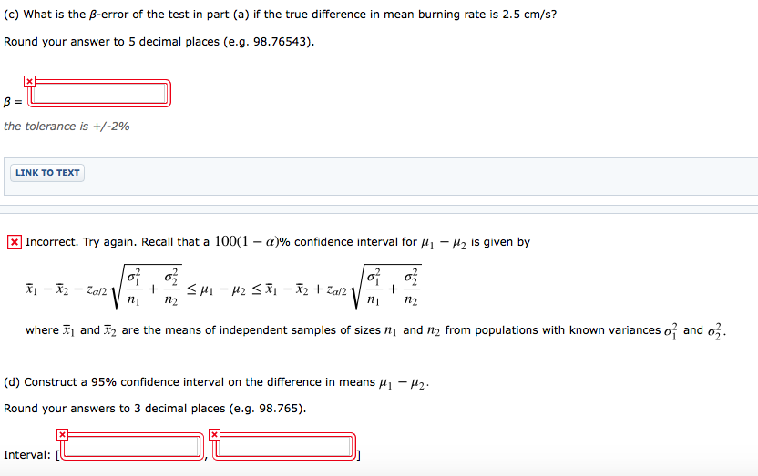 Solved The burning rates of two different solidfuel