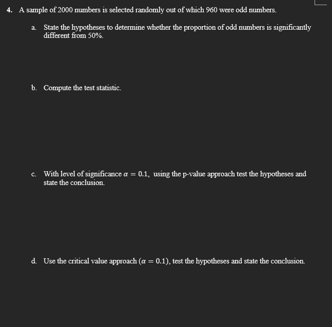 Solved c. With level of significance α=0.1, using the | Chegg.com