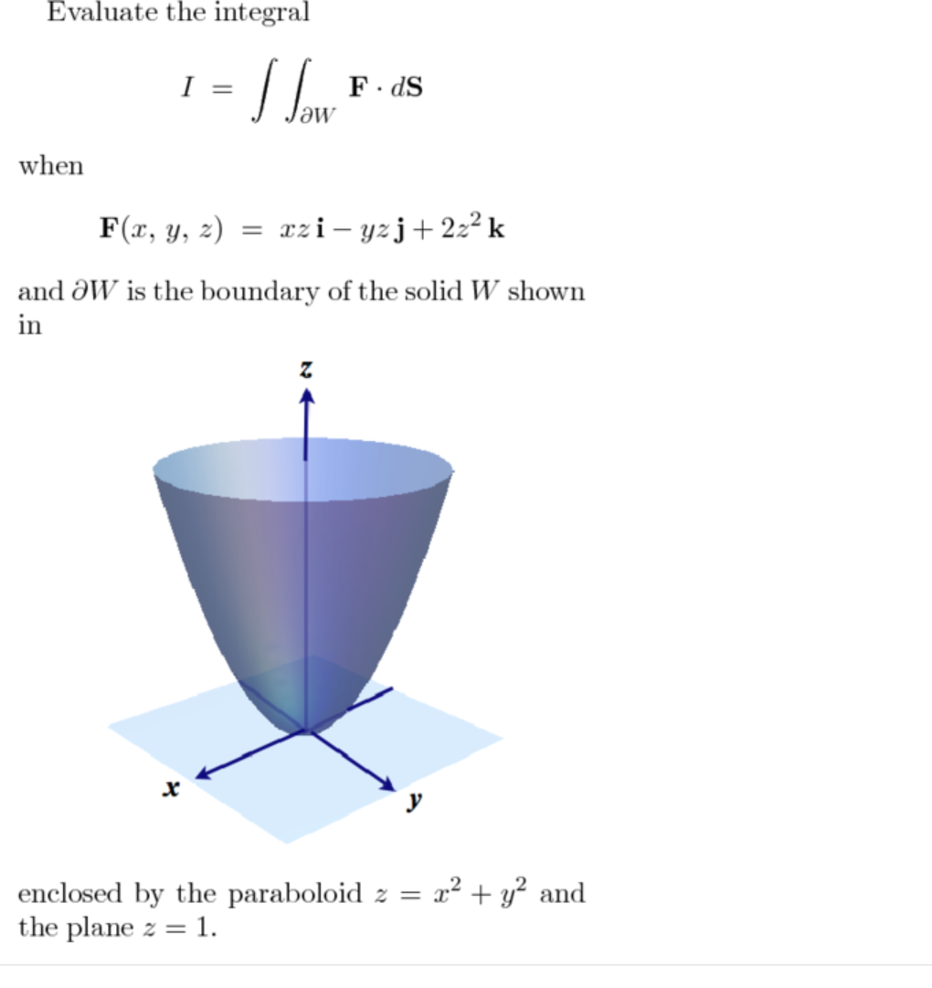 Solved Evaluate The Integral I How Fids When F X Y Z Chegg Com