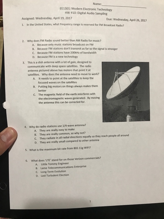Solved In the United States, what frequency range is