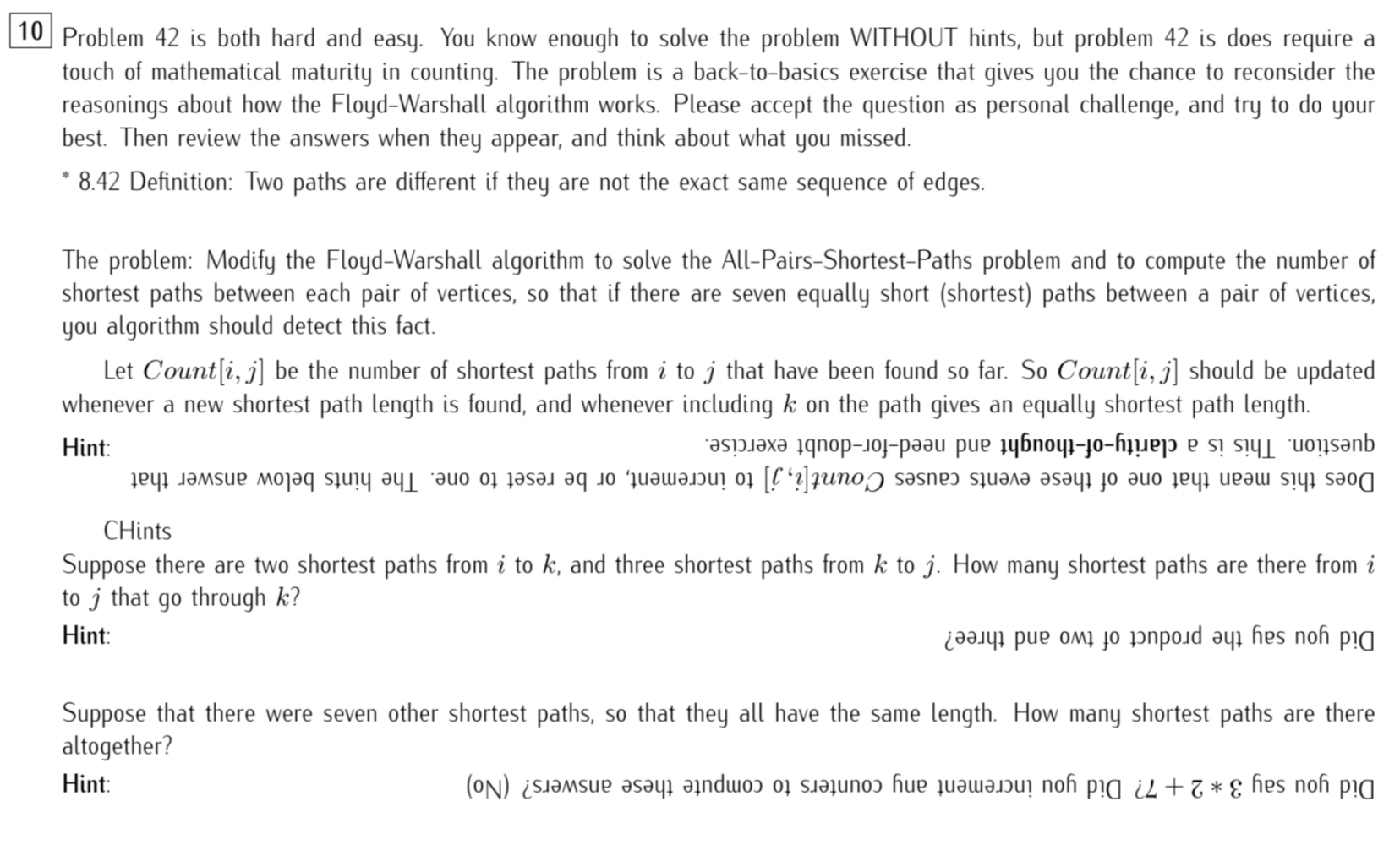 Solved 10 Problem 42 is both hard and easy. You know enough | Chegg.com