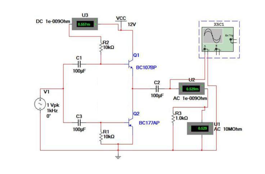 Solved CLASS B COMPLEMENTARY SYMMETRY AMPLIFIER