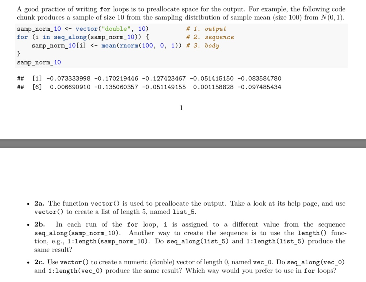 Solved A good practice of writing for loops is to | Chegg.com