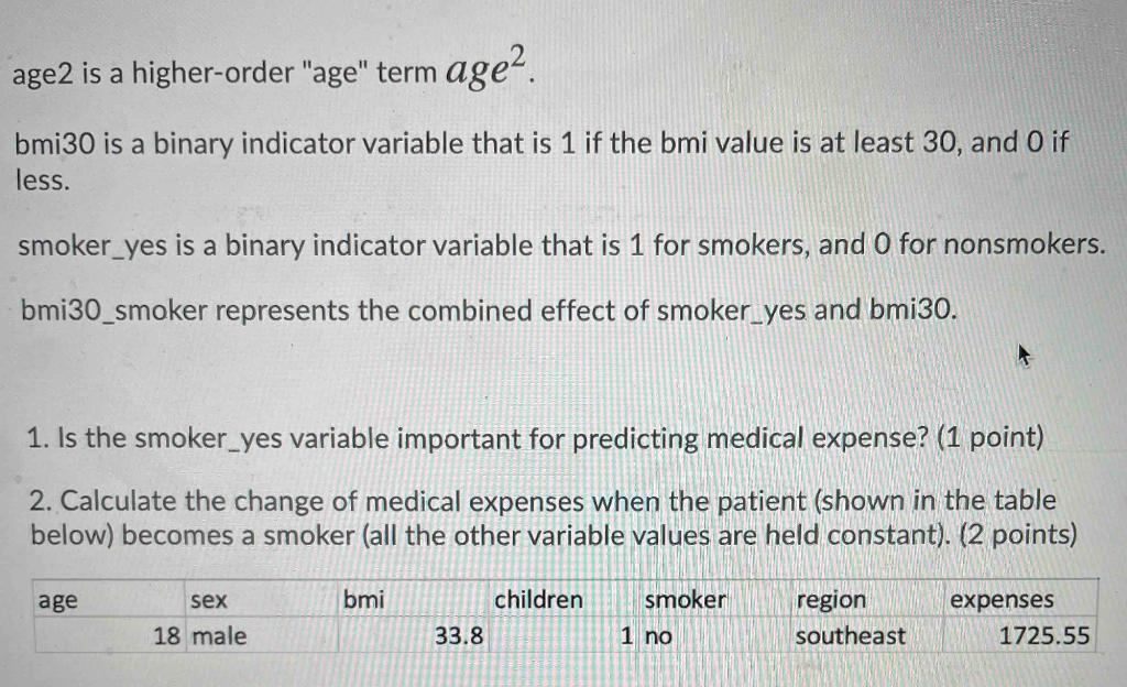 Solved The following is a multiple linear regression model | Chegg.com