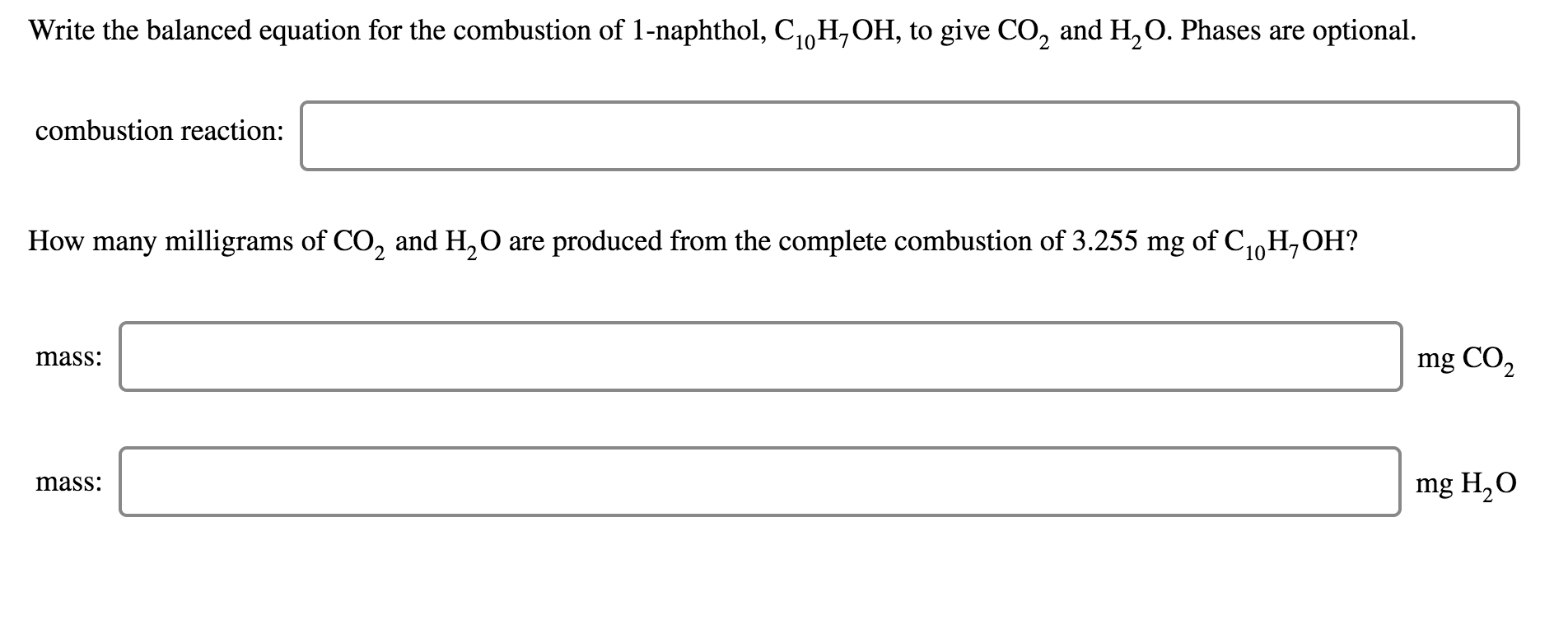 Solved Write The Balanced Equation For The Combustion Of Chegg Com