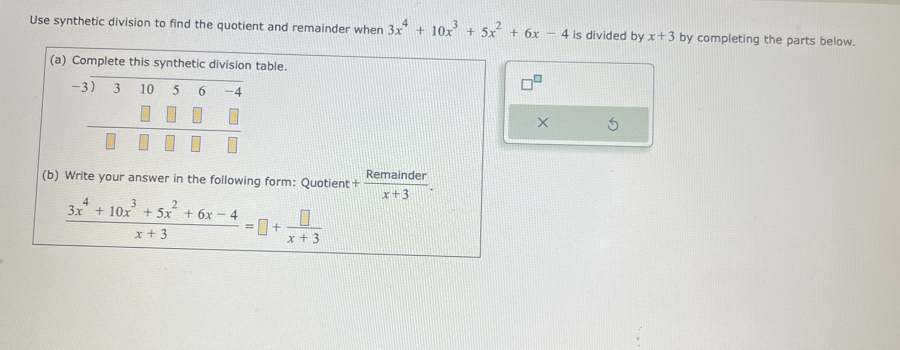 solved-use-synthetic-division-to-find-the-quotient-and-chegg