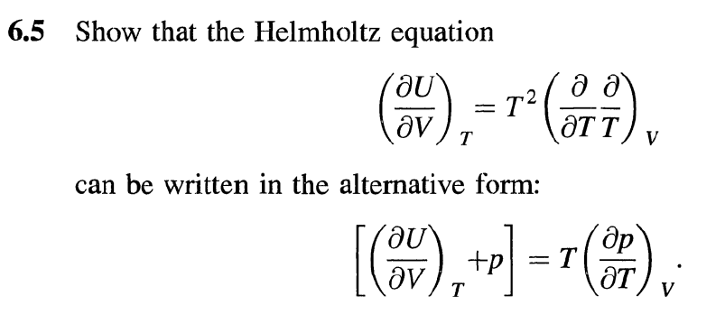 Solved 6.5 ﻿Show that the Helmholtz | Chegg.com