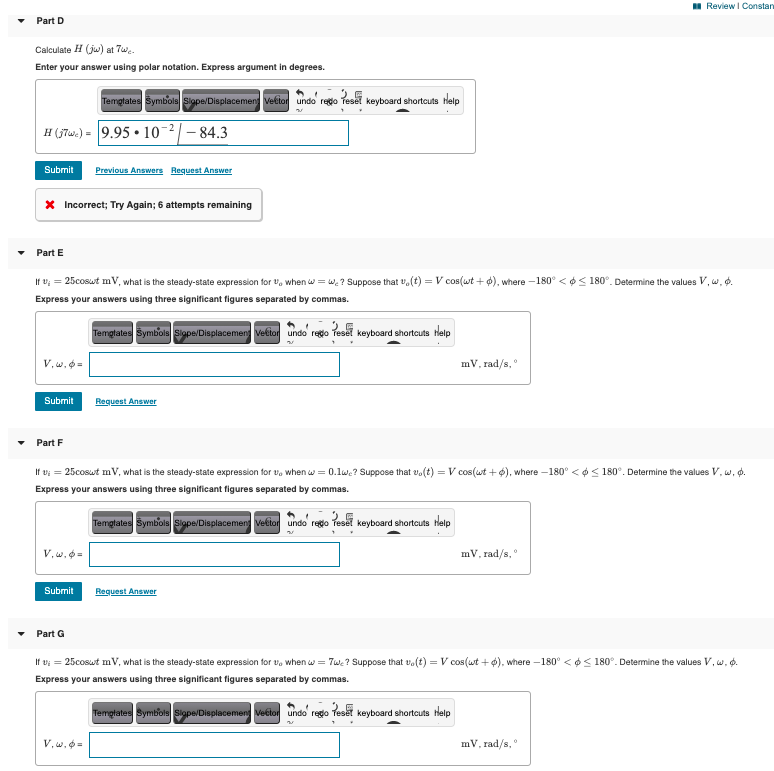 Solved Consider the RC Alter shown in (Figure 1). Part A | Chegg.com