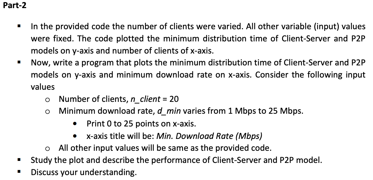 Solved Client-Server vs P2P: Distribution Time In | Chegg.com