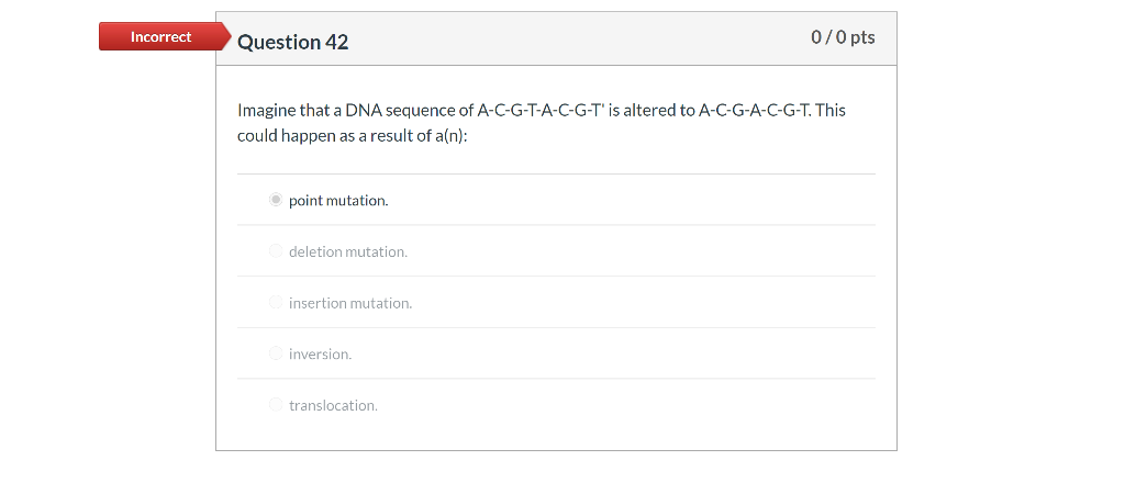 Solved Incorrect Question 30 0/0 pts Which of the following | Chegg.com