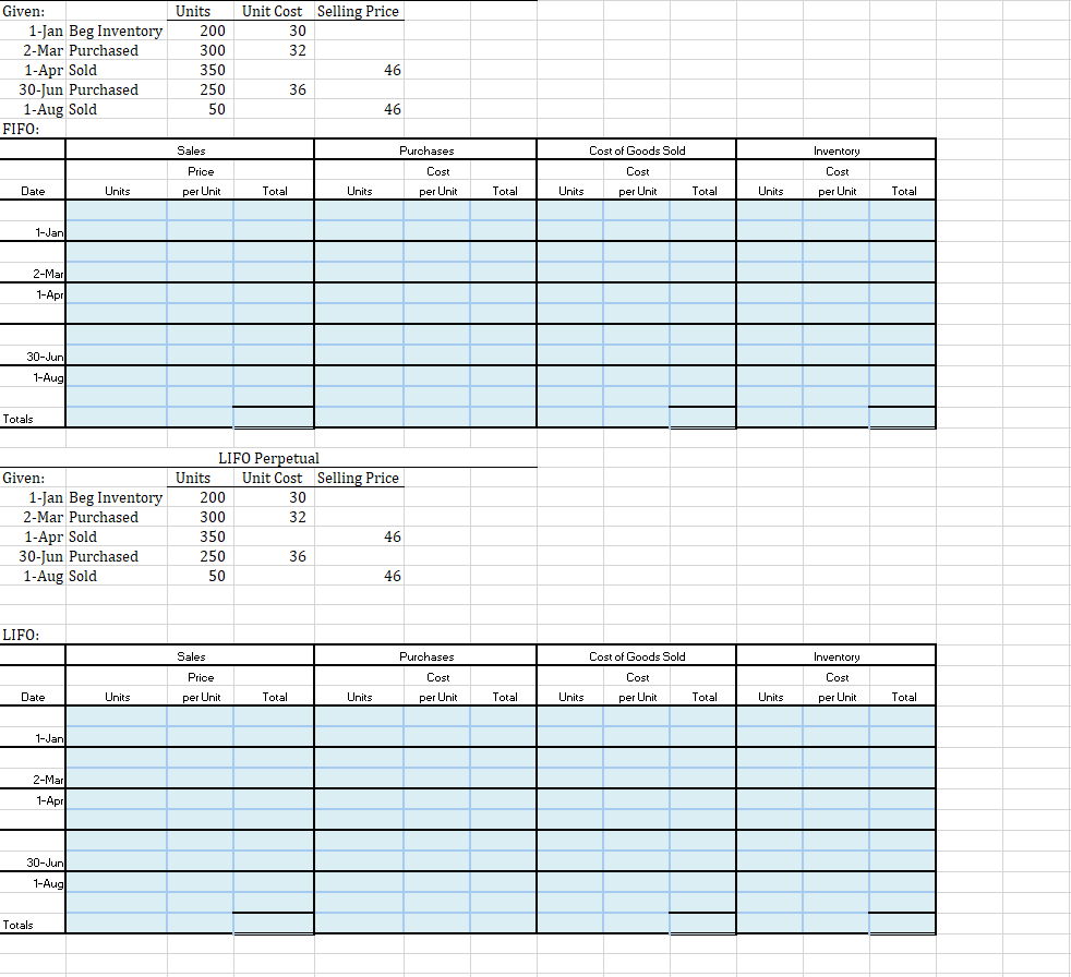 Solved Calculate ending inventory and COGS using (a) FIFO, | Chegg.com