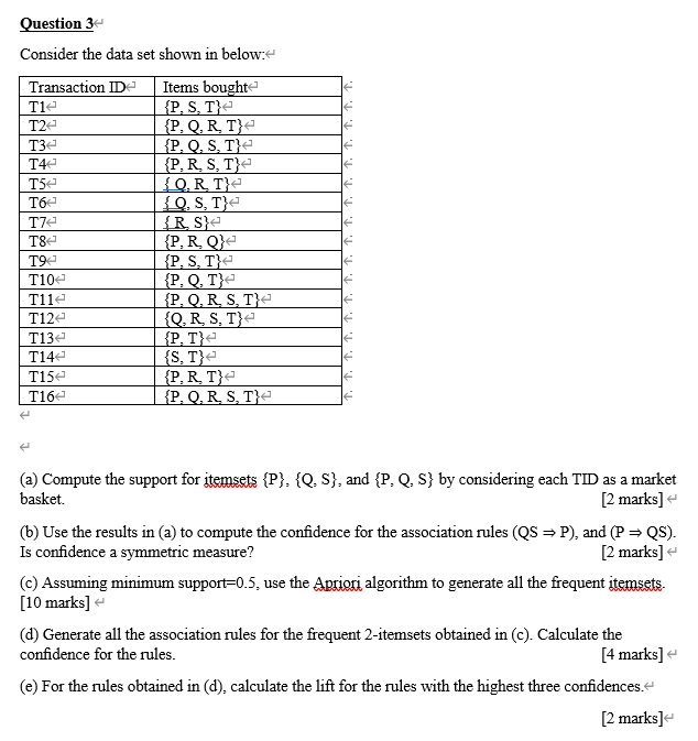 Solved Consider The Data Set Shown In Below A Compute The 5966