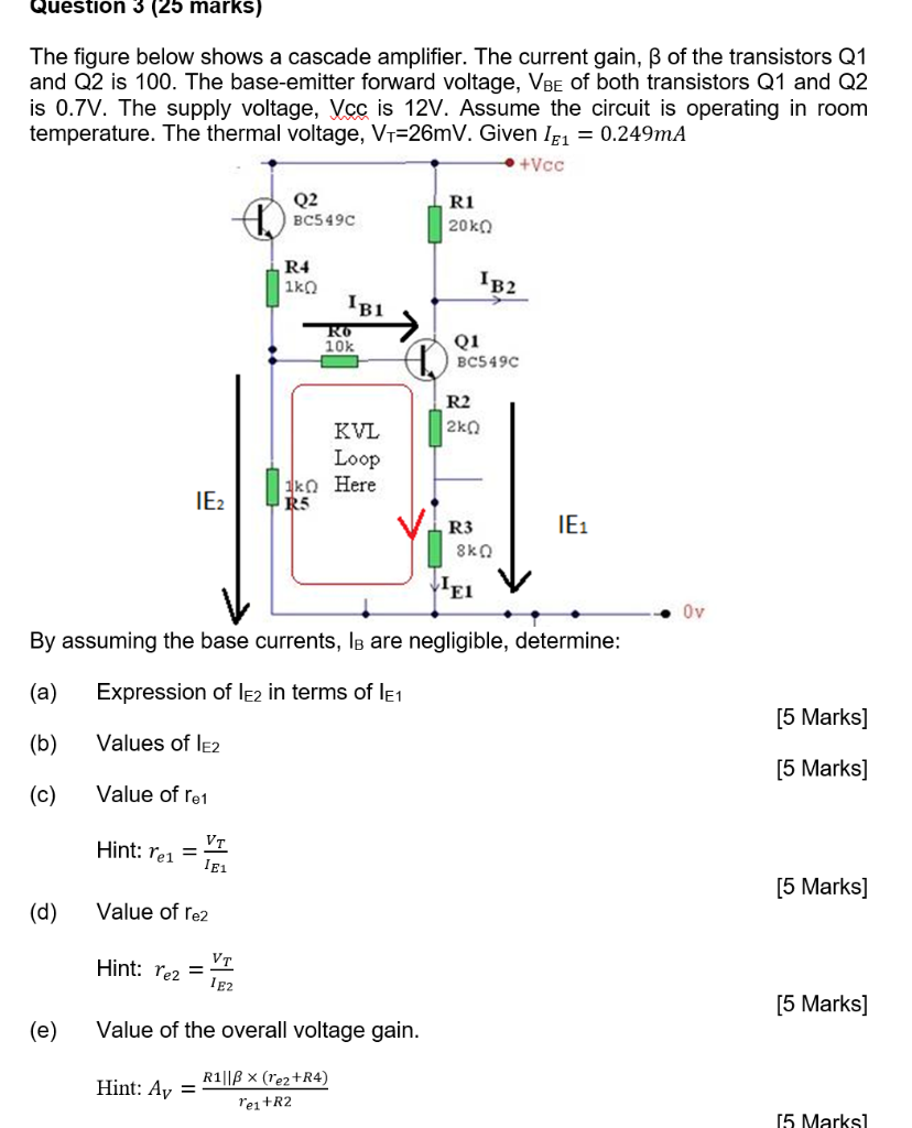 Solved Question 3 25 Marks The Figure Below Shows A