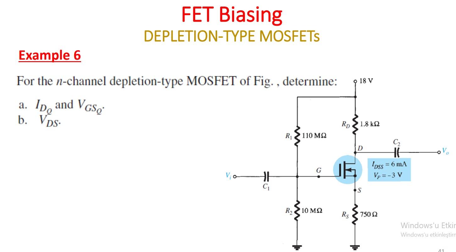 FET Biasing
DEPLETION-TYPE MOSFETS
tion-type MOS