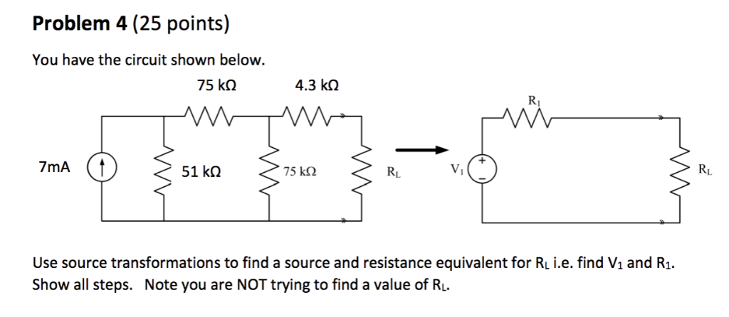 Solved Problem 4 (25 points) You have the circuit shown | Chegg.com
