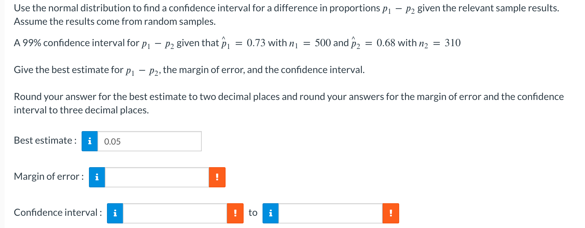 Solved Use the normal distribution to find a confidence | Chegg.com