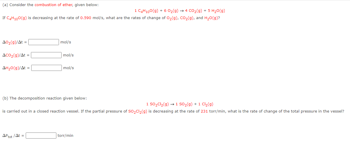Solved 1C4H10O(g)+6O2( g)→4CO2( g)+5H2O(g) If C4H10O(g) is | Chegg.com
