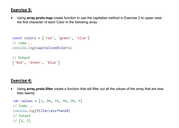 Solved Exercise 1: Rewrite the following code block using | Chegg.com