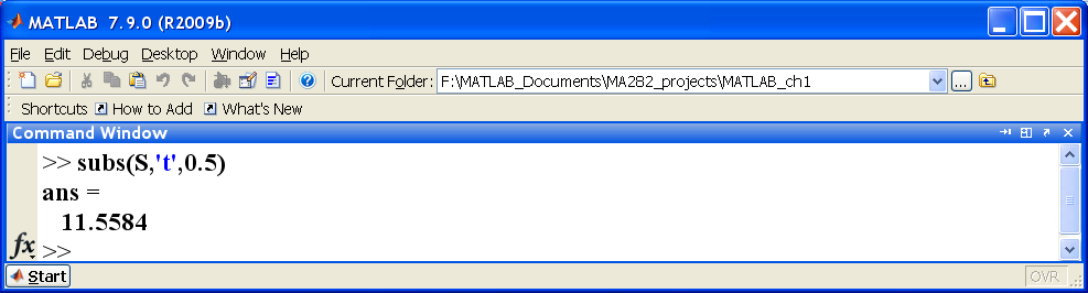 MATH 282 – MATLAB : First Order Differential | Chegg.com